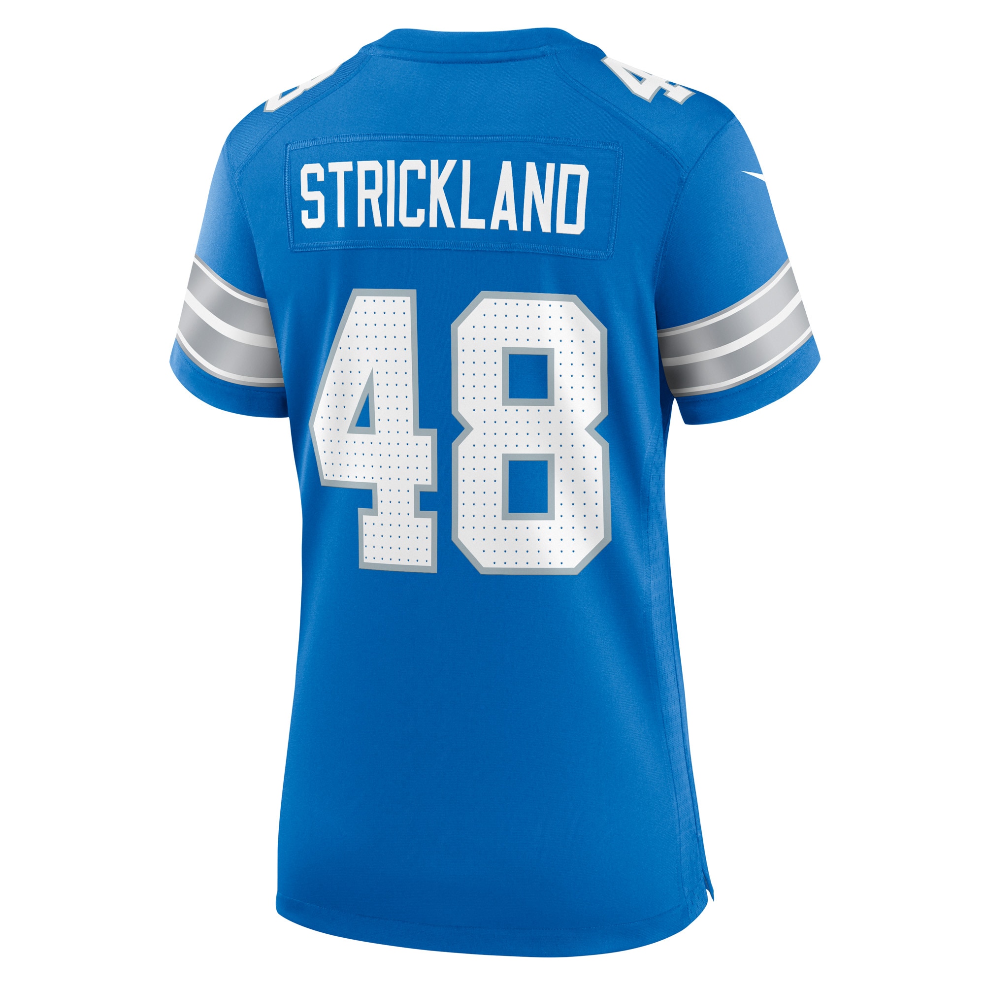 Detroit Lions Loren Strickland Blue Game NFL Jersey Women's