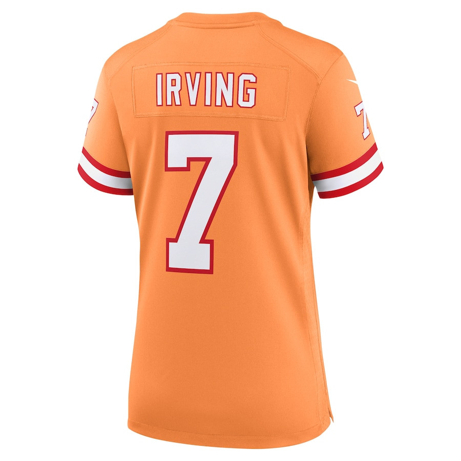 Bucky Irving 7 Tampa Bay Buccaneers Alternate Game Orange NFL Jersey Women's