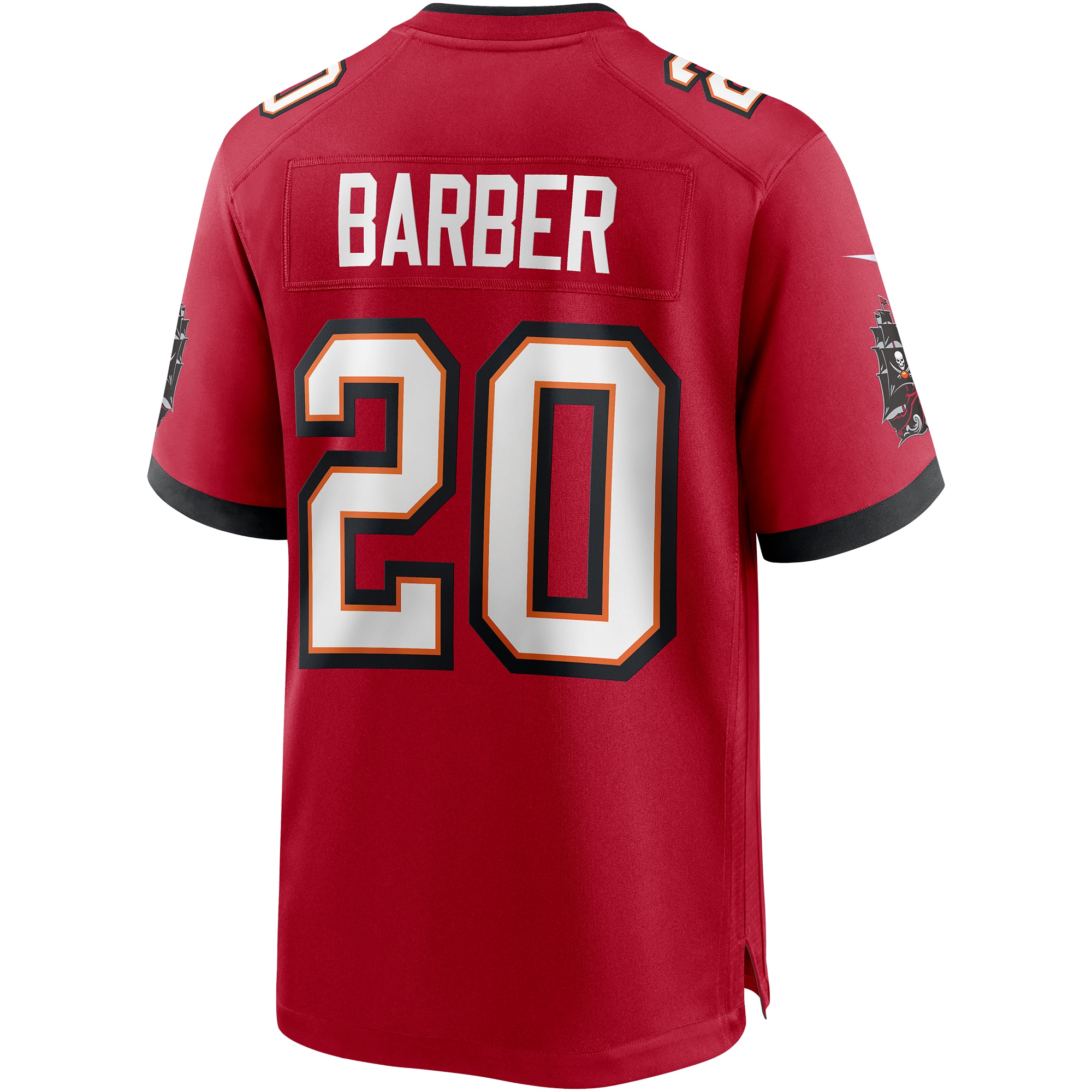 Tampa Bay Buccaneers Ronde Barber Red Game Retired Player NFL Jersey Men's