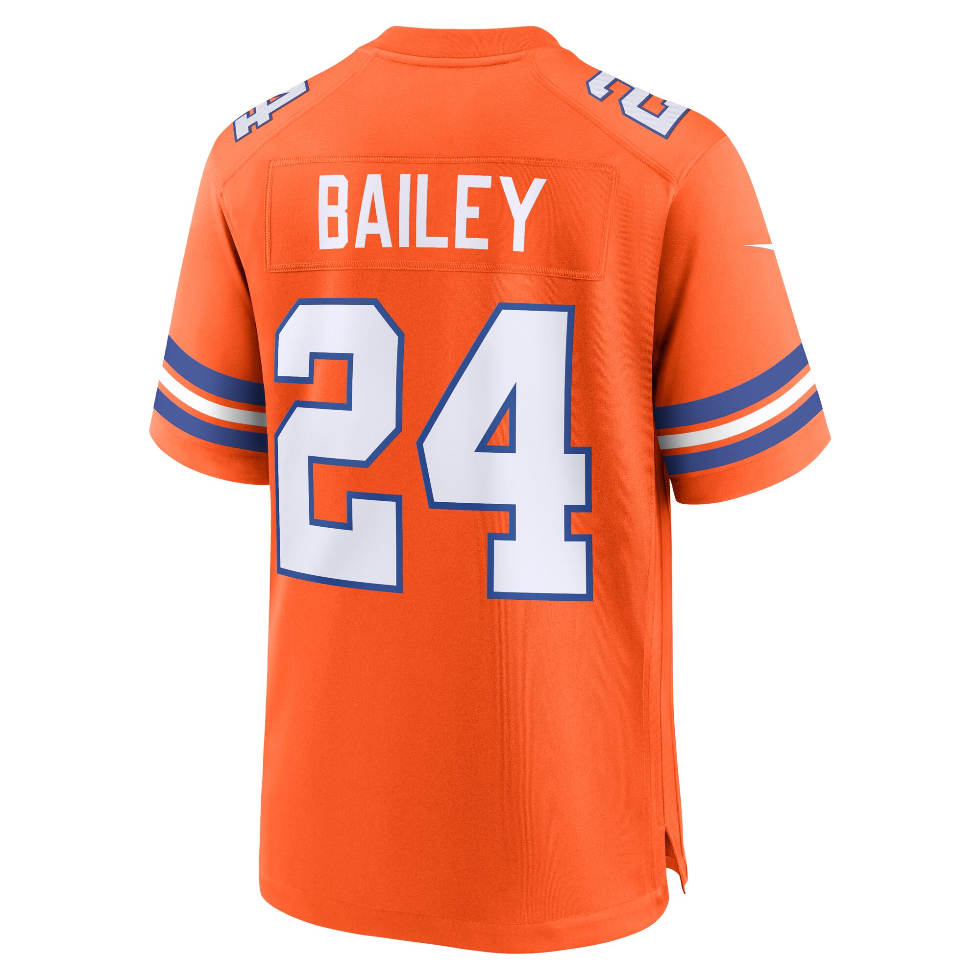 Denver Broncos Champ Bailey Orange Mile High Collection 1977 Throwback Retired Player Game NFL Jersey Men's