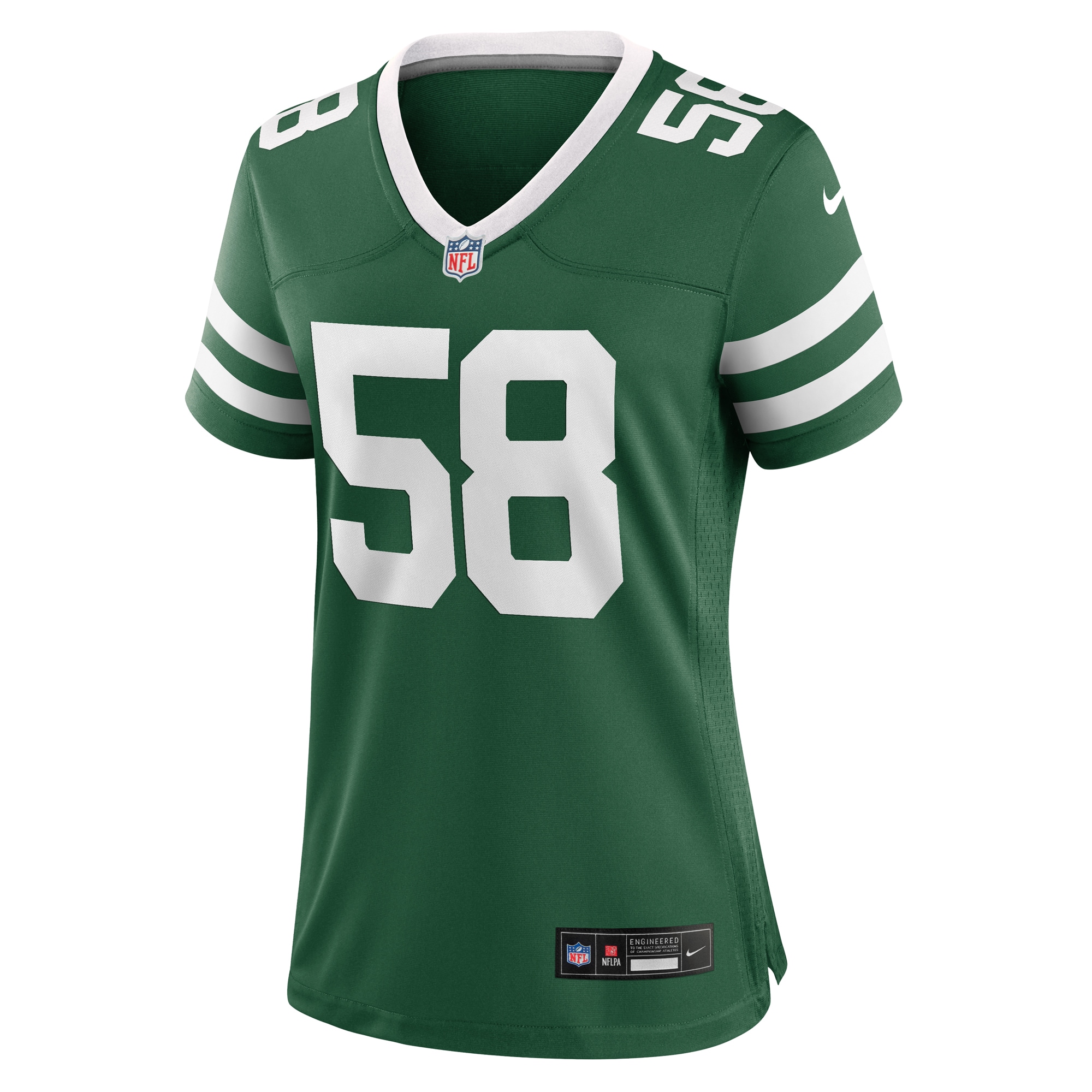 New York Jets Eric Watts Legacy Green Team Game NFL Jersey Women's