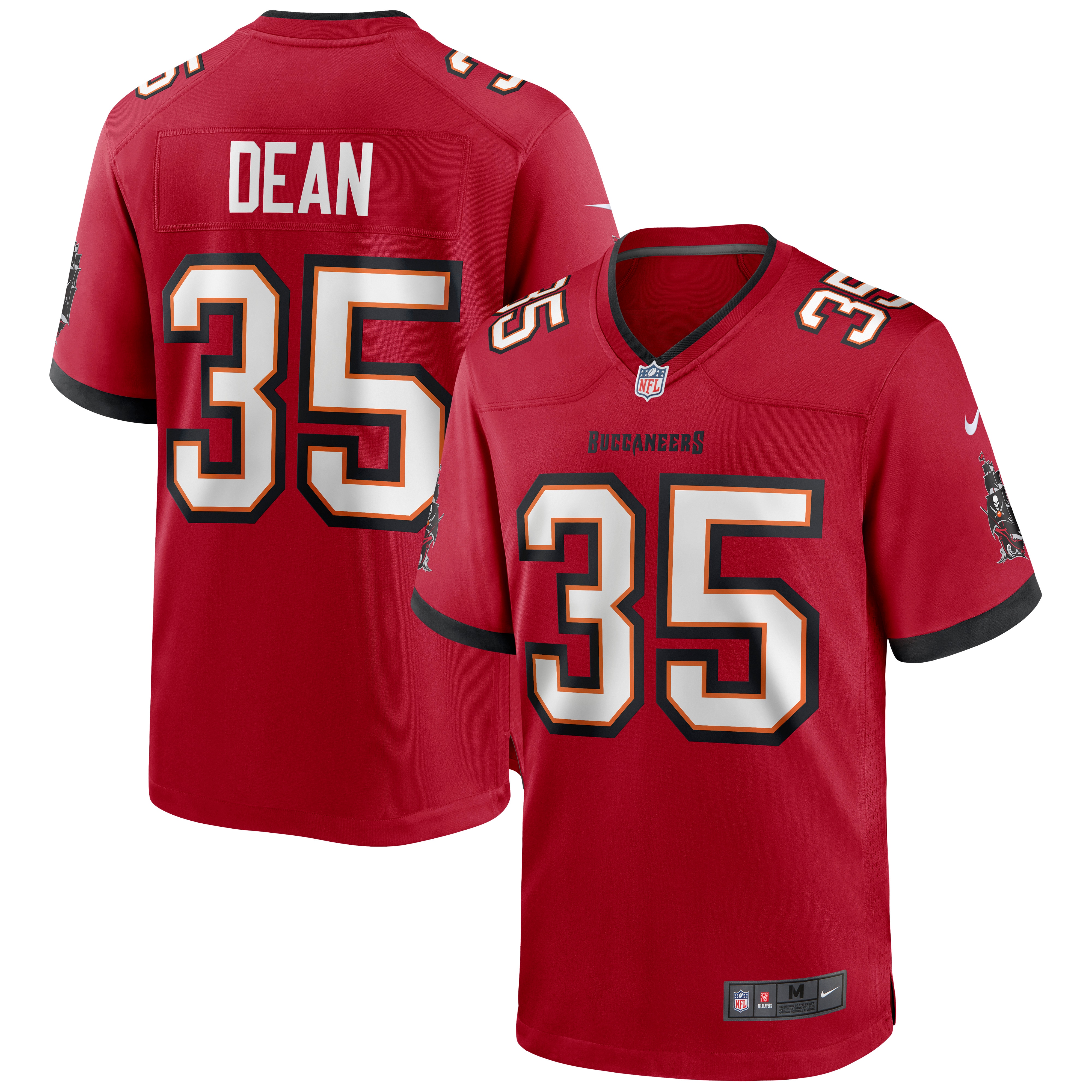 Tampa Bay Buccaneers Jamel Dean Red Game NFL Jersey Men's