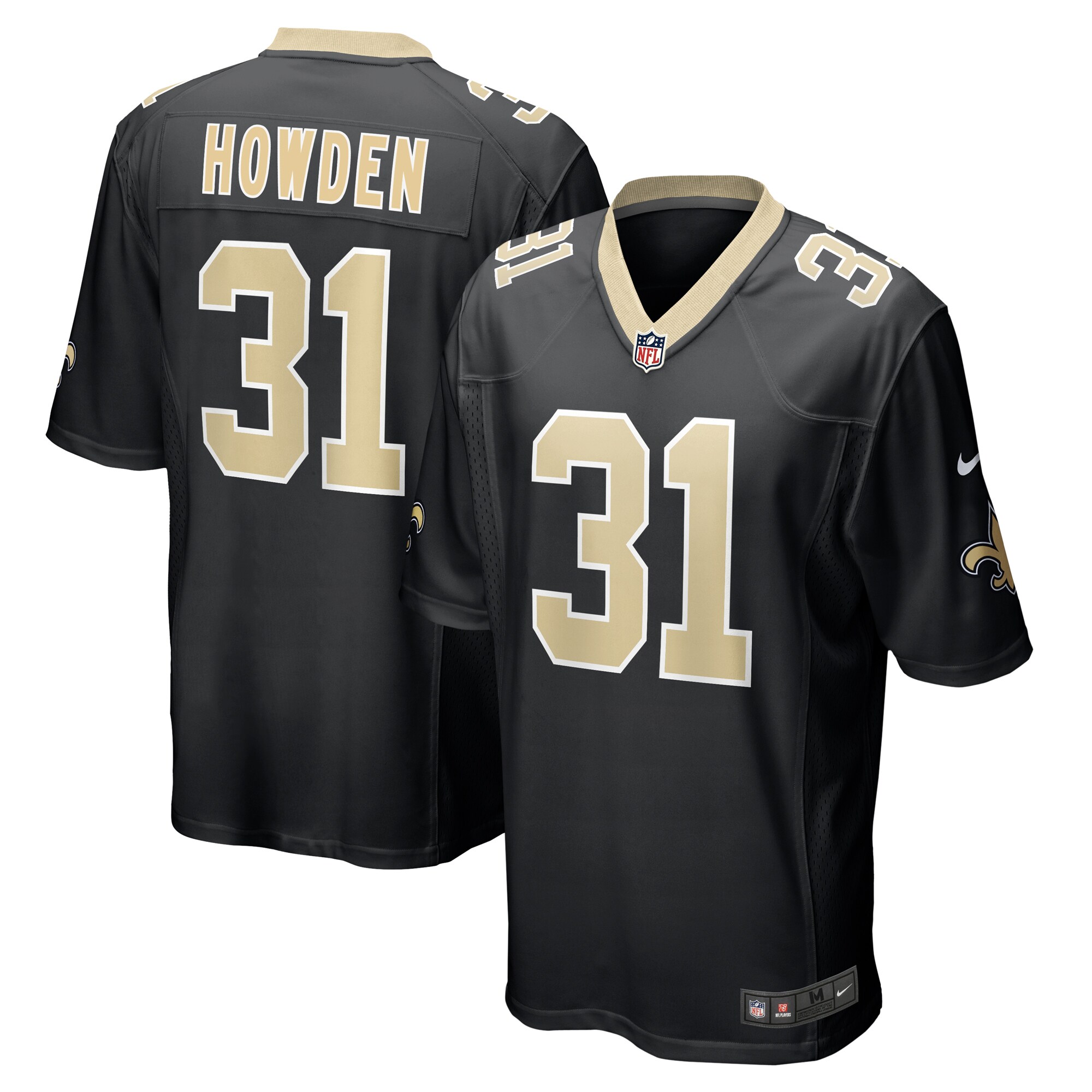 Jordan Howden New Orleans Saints Nike Team Game Jersey - Black