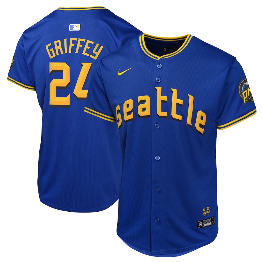 Ken Griffey Jr. Seattle Mariners Youth City Connect Limited Player Jersey Navy