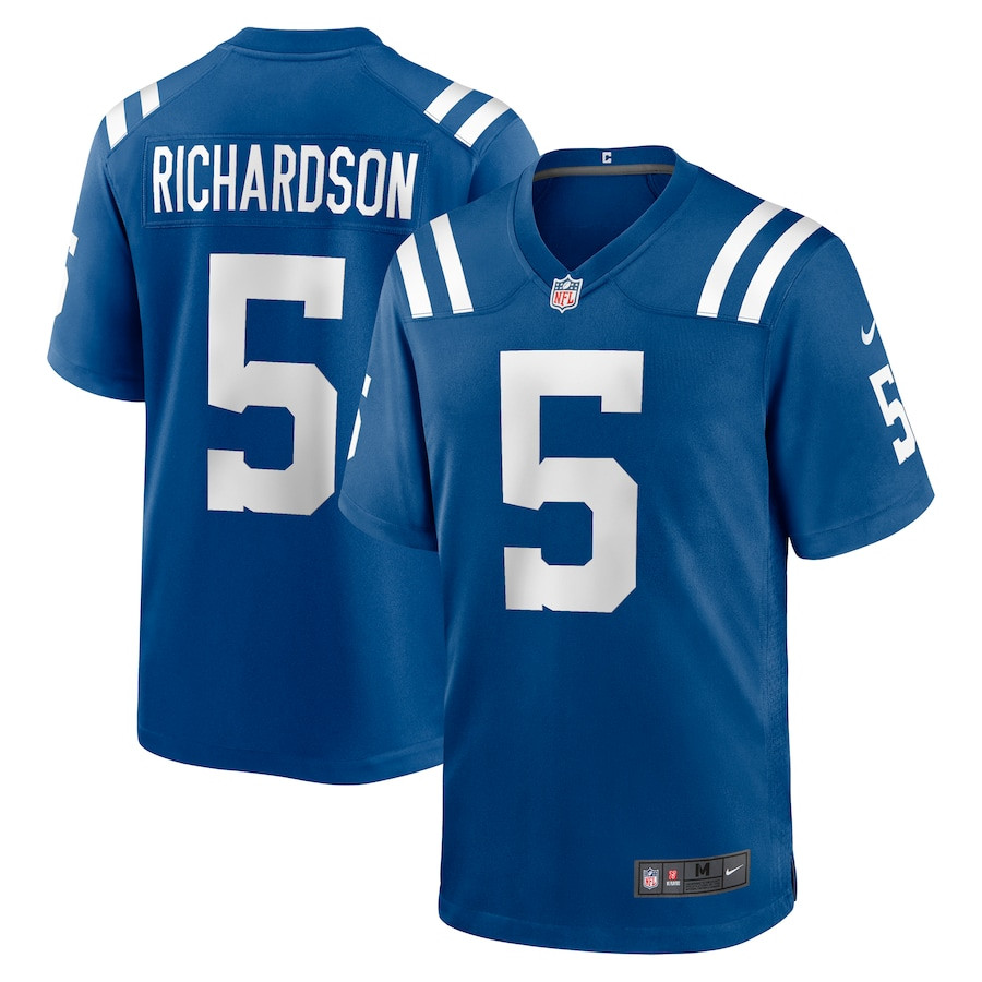 Anthony Richardson 5 Indianapolis Colts Player Game Royal NFL Jersey Men's