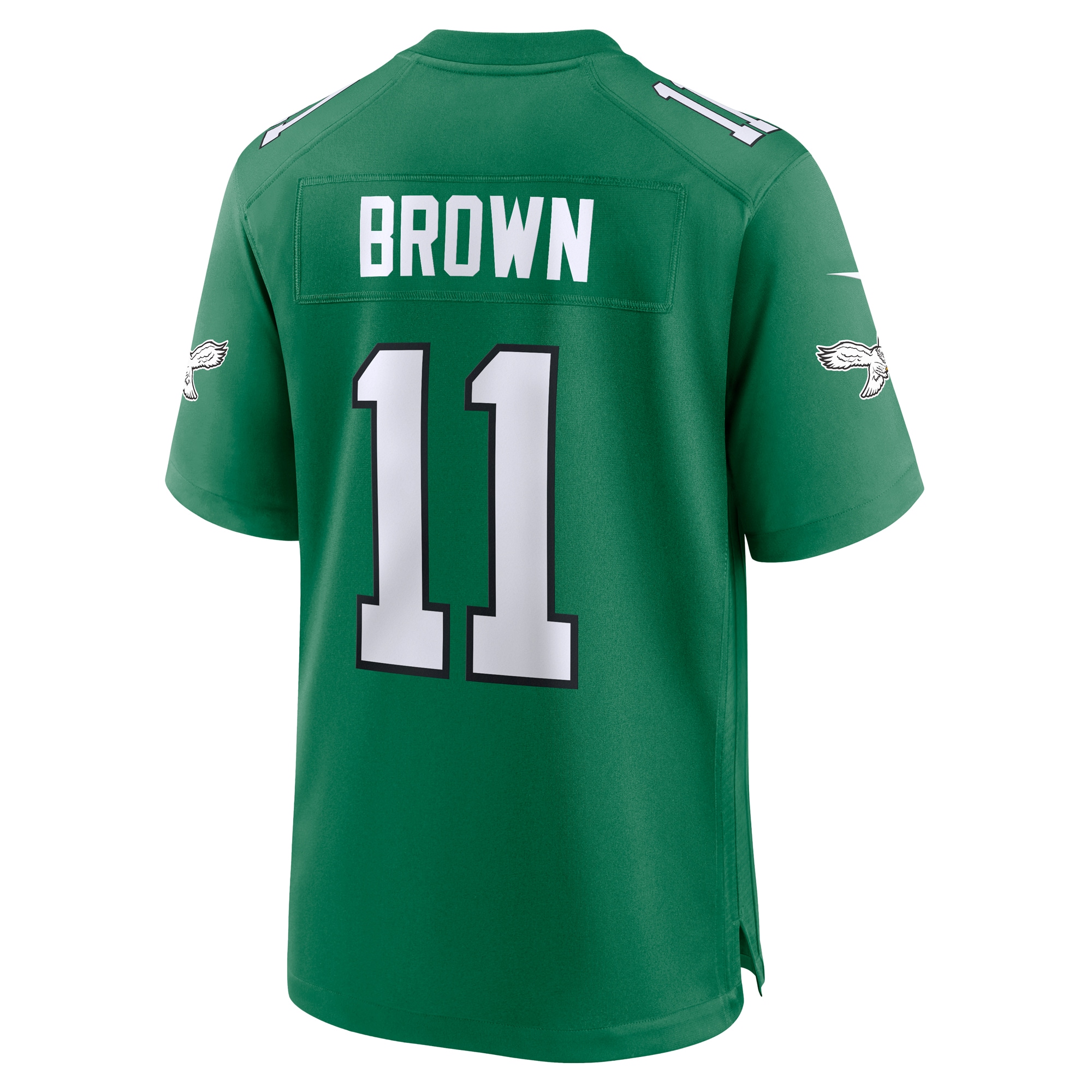 Philadelphia Eagles A.J. Brown Kelly Green Super Bowl LIX 2nd Alternate Game NFL Jersey Men's
