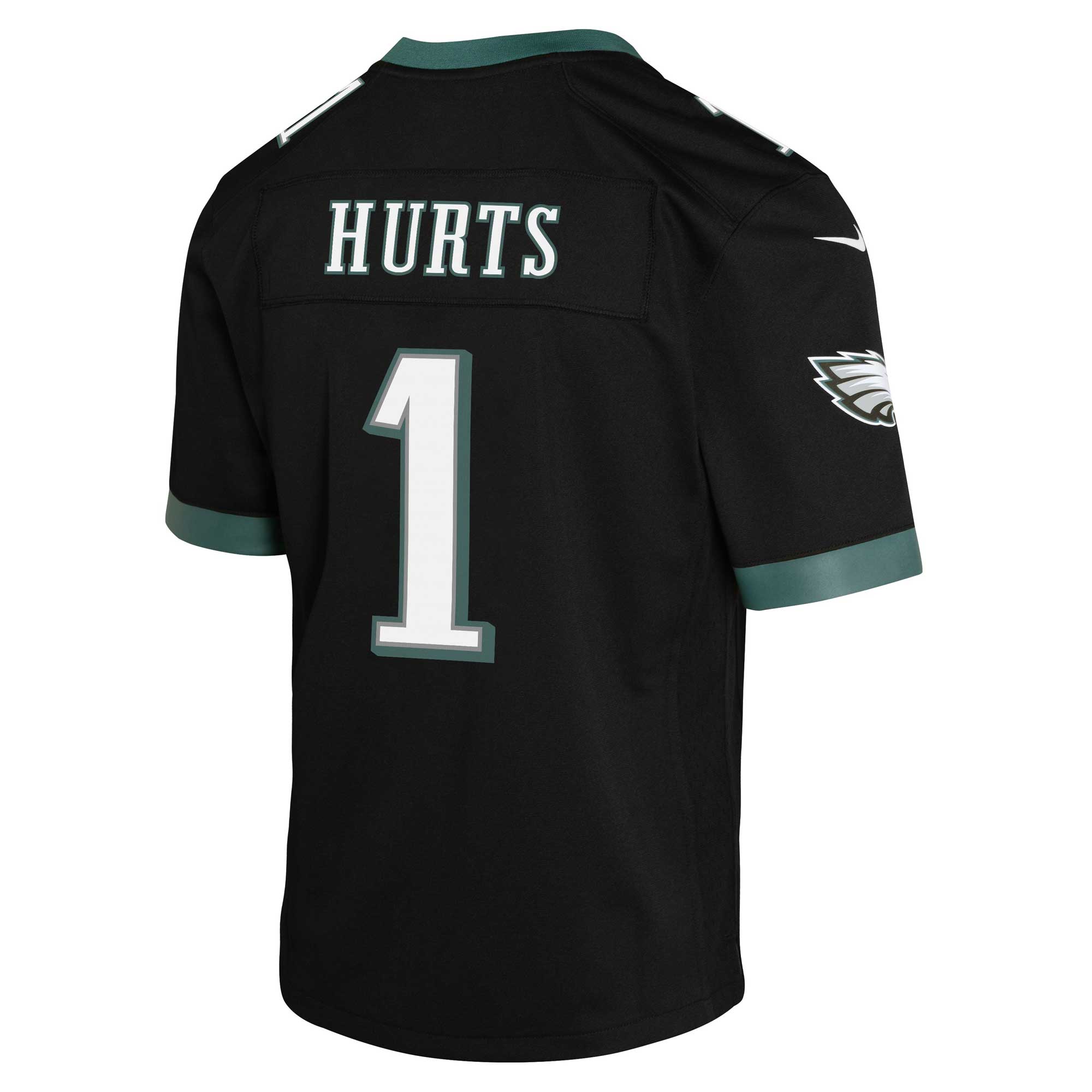 Philadelphia Eagles Jalen Hurts Black Game NFL Jersey Youth