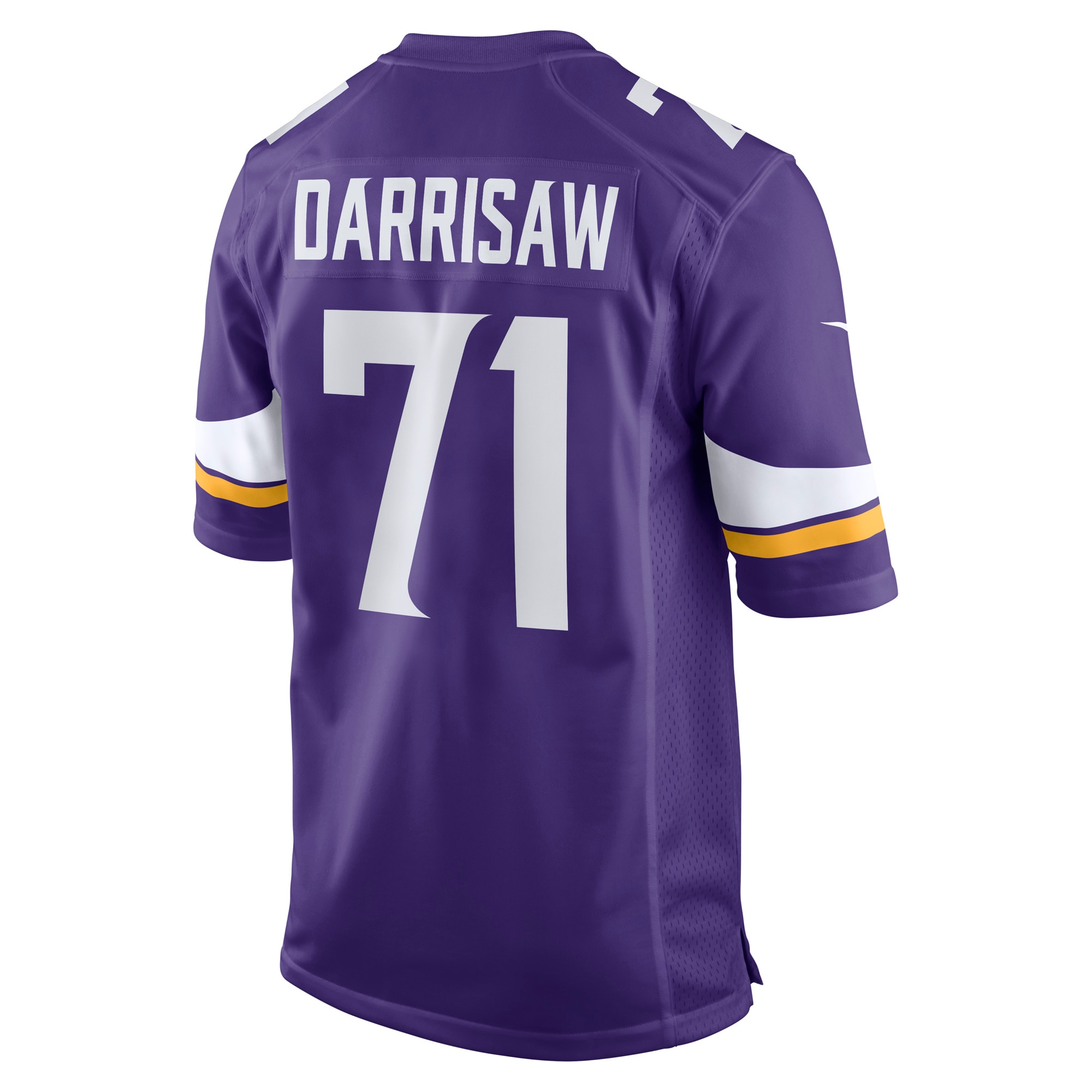 Minnesota Vikings Christian Darrisaw Purple Game NFL Jersey Men's