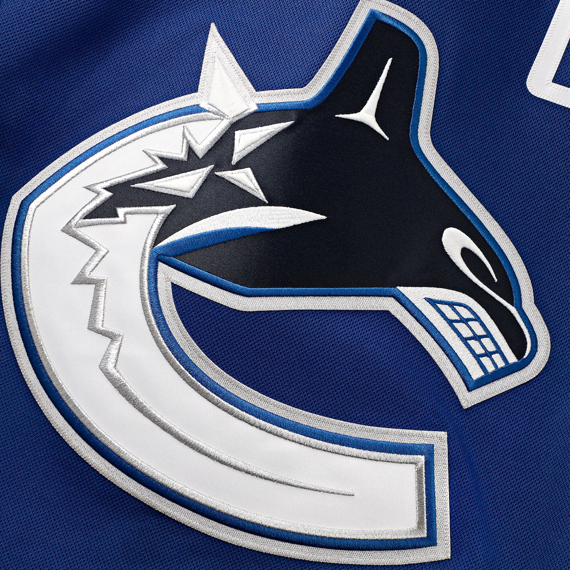 Vancouver Canucks Quinn Hughes Blue Home Premium NHL Jersey Men's