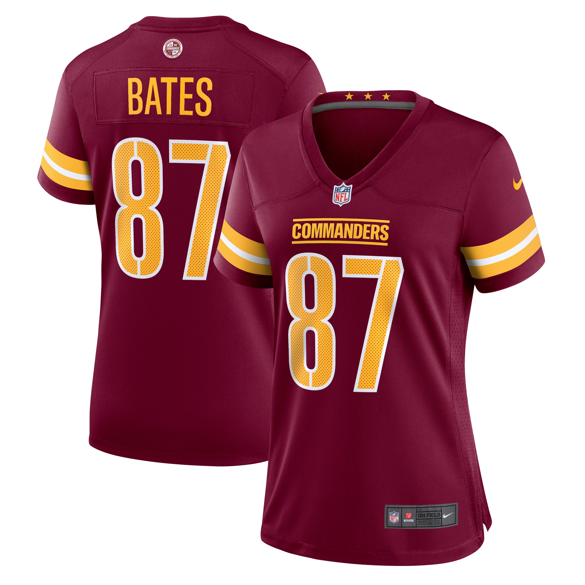 Washington Commanders John Bates Burgundy Game NFL Jersey Women's