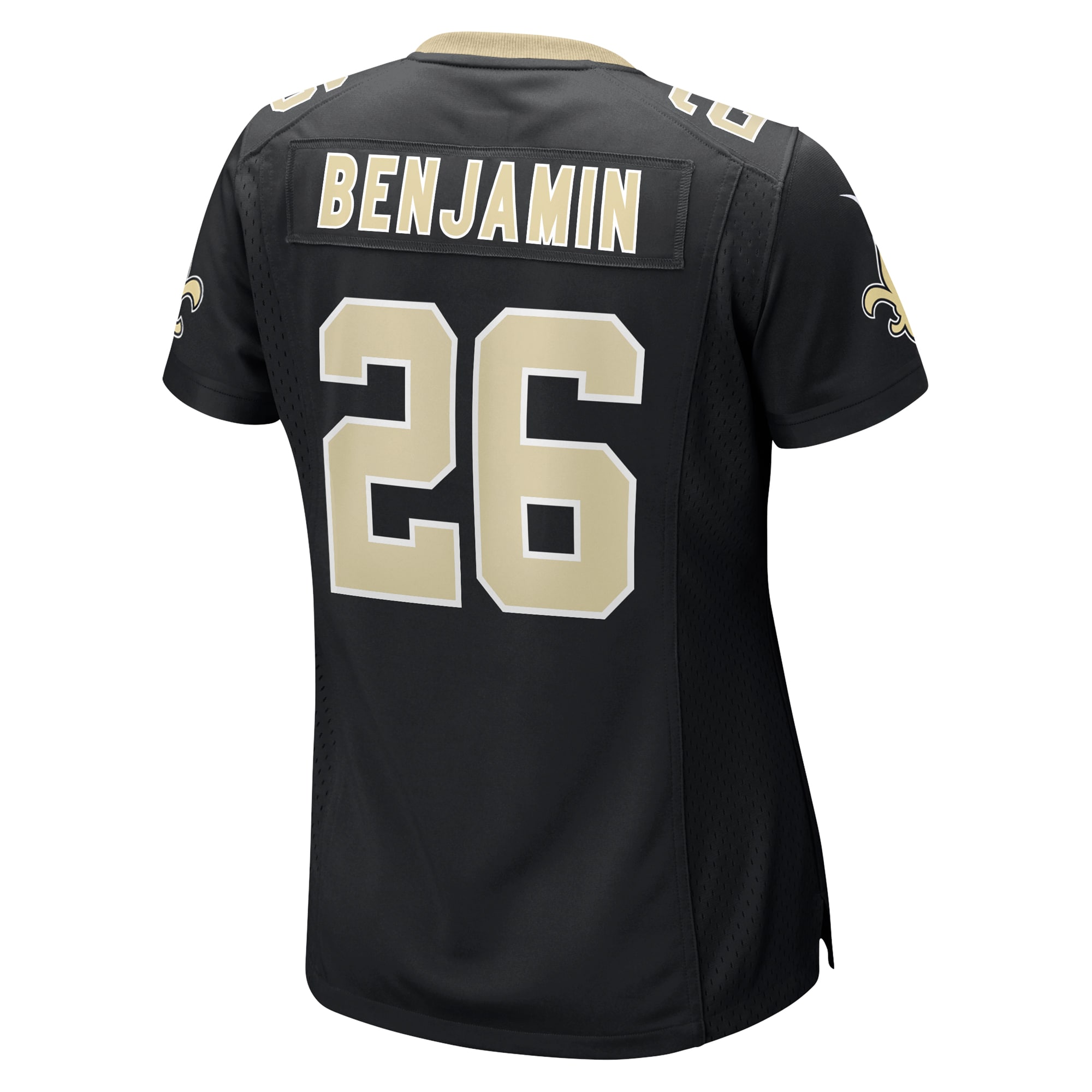 New Orleans Saints Eno Benjamin Black Team Game NFL Jersey Women's