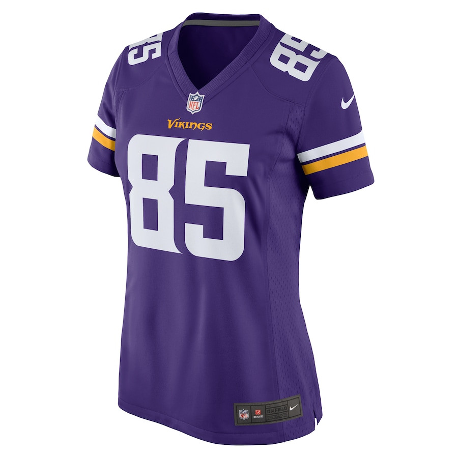 Dan Chisena 85 Minnesota Vikings Game Purple NFL Jersey Women's