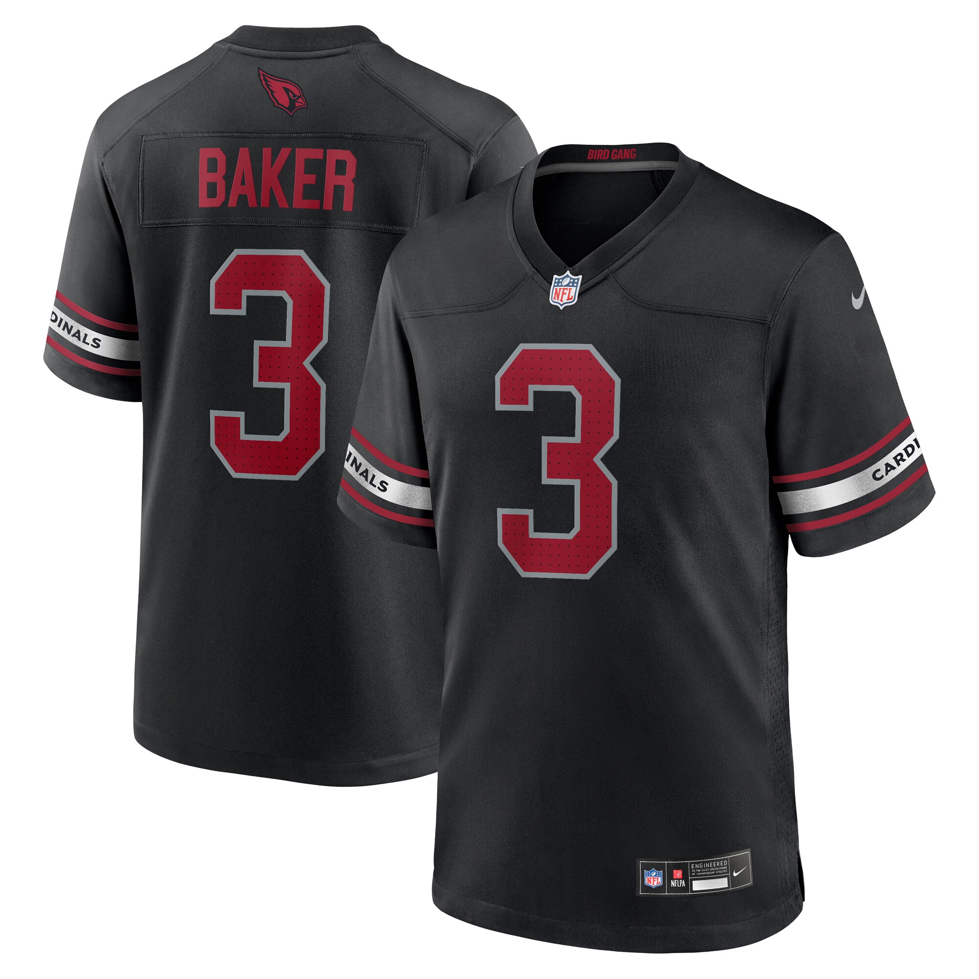Arizona Cardinals Budda Baker Black Game NFL Jersey Men's