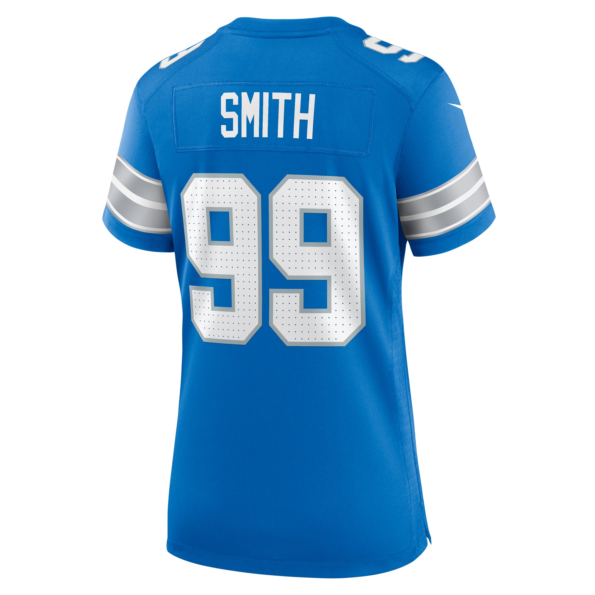 Detroit Lions Za'Darius Smith Blue Team Game NFL Jersey Women's