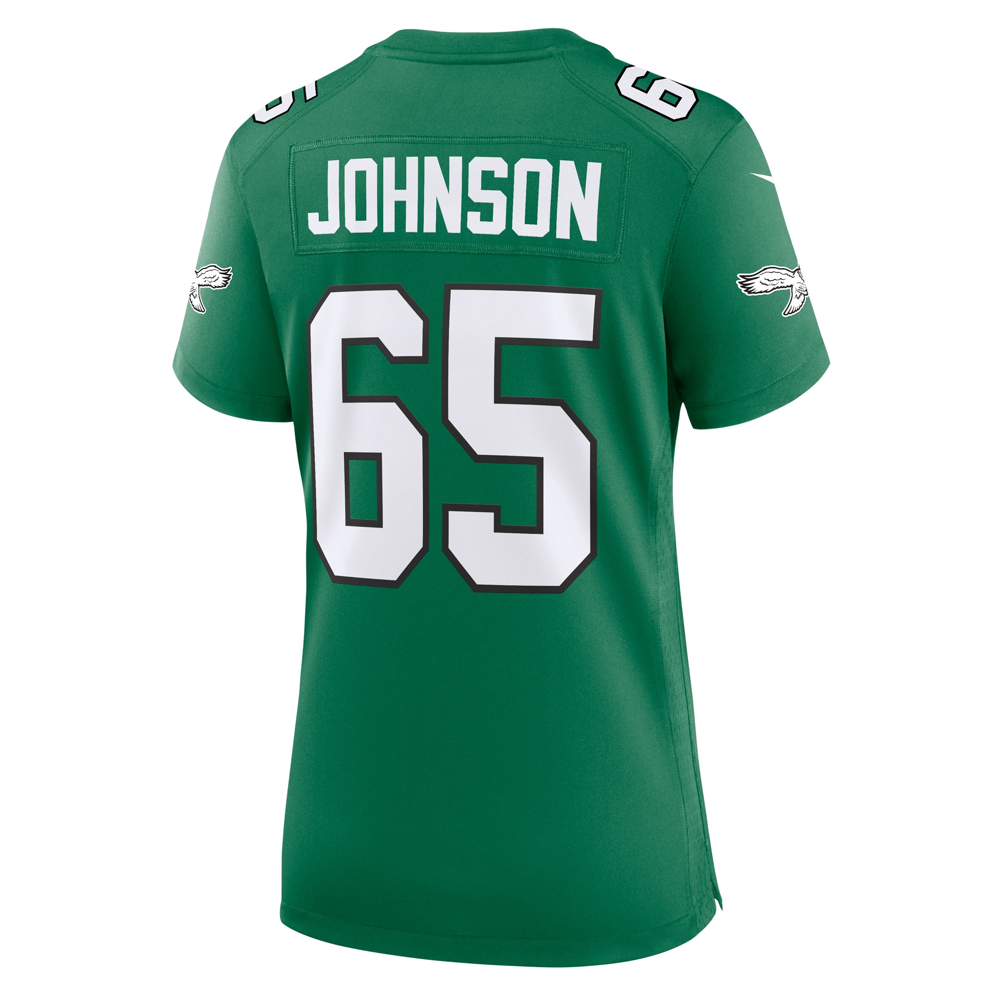 Philadelphia Eagles Lane Johnson Kelly Green Alternate Game NFL Jersey Women's