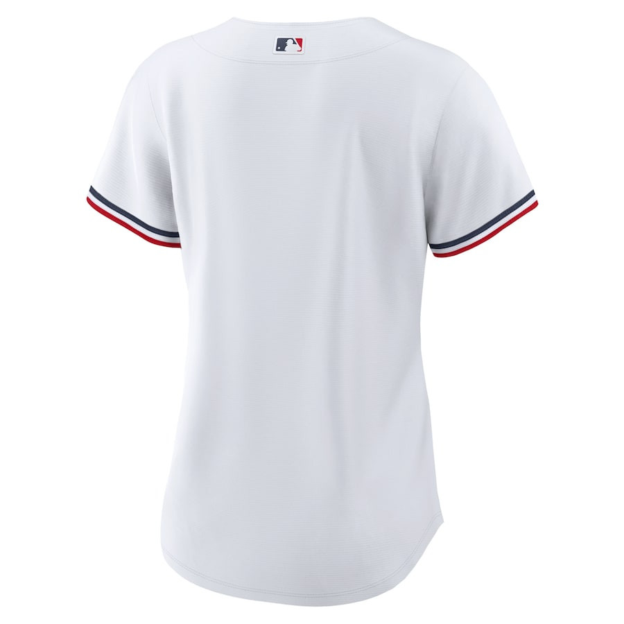 Minnesota Twins Team Logo Home White MLB Jersey Women's