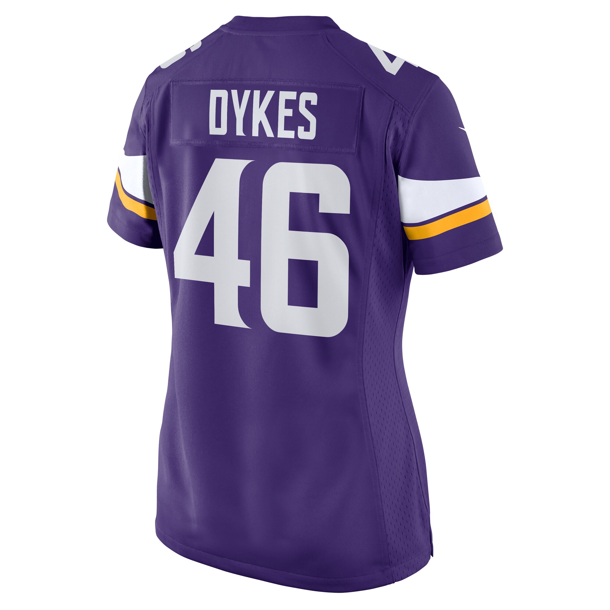 Minnesota Vikings Aaron Dykes Purple Team Game NFL Jersey Women's