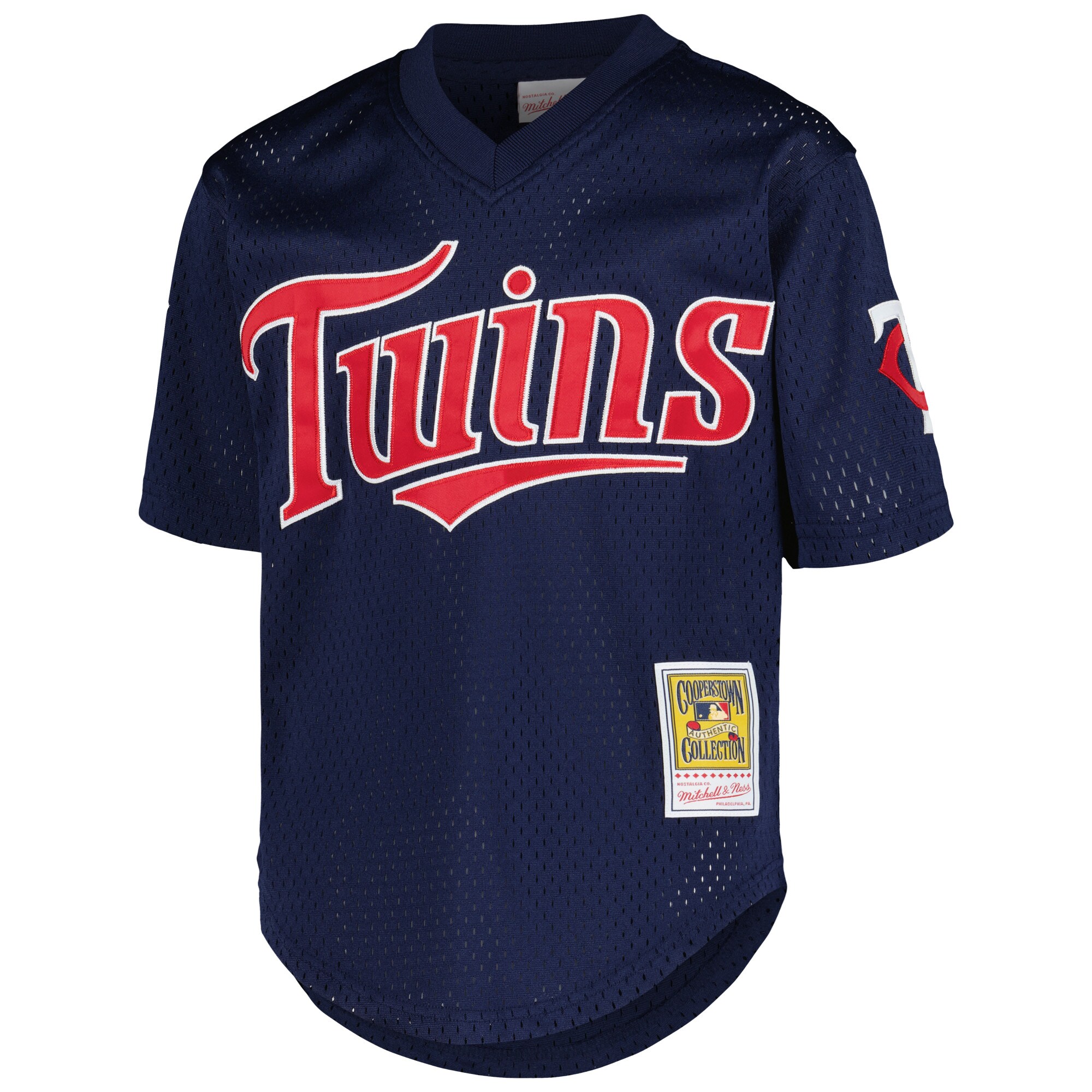 Minnesota Twins David Ortiz Mitchell Ness Navy Cooperstown Collection Mesh Batting Practice MLB Jersey Youth