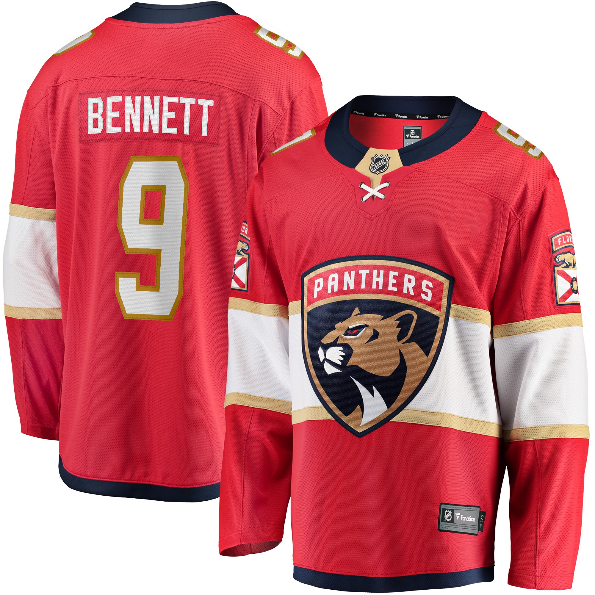 Florida Panthers Sam Bennett Red Home Breakaway NHL Jersey Men's