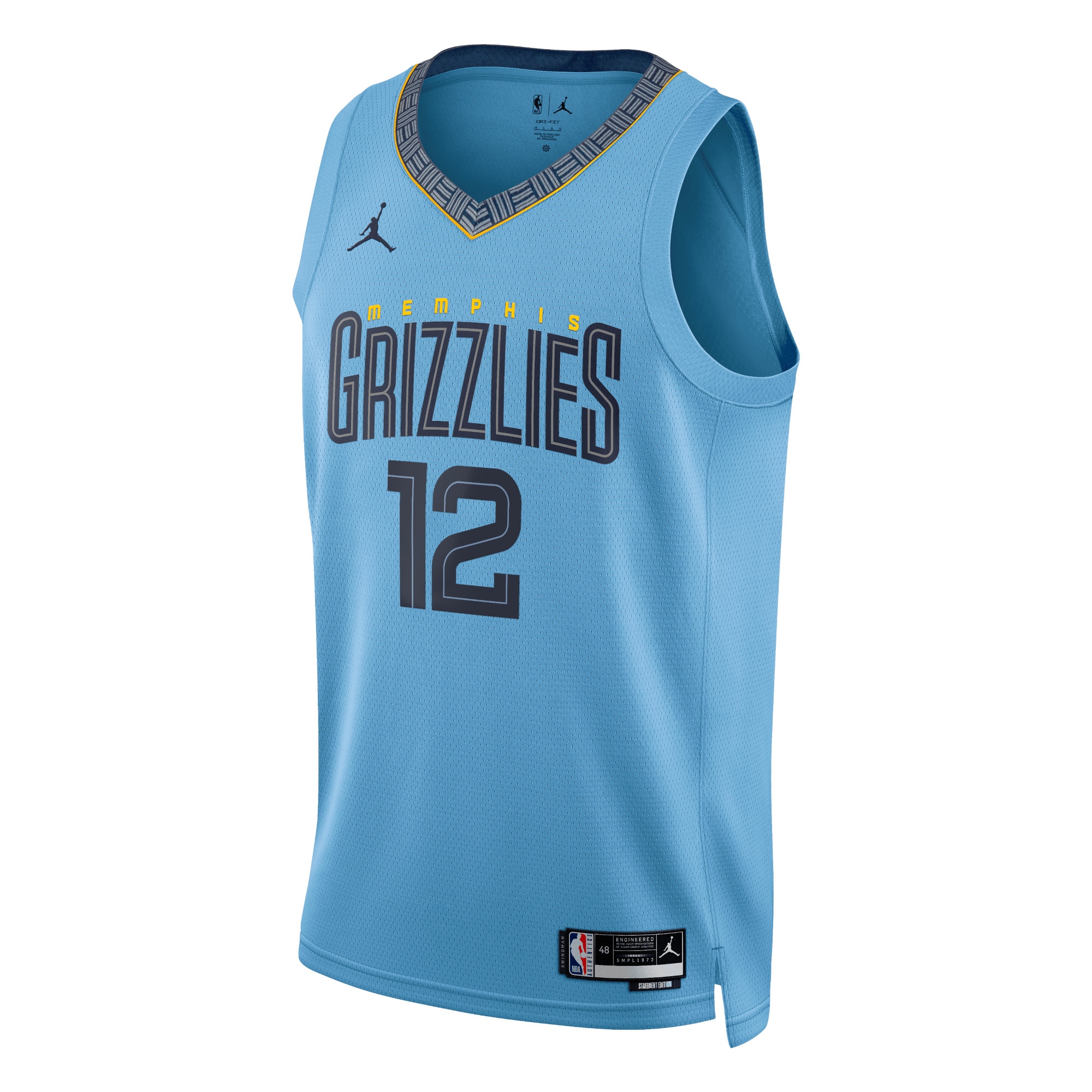 Memphis Grizzlies Jordan Statement Edition Swingman Light Blue Ja Moran Unisex NBA Jersey Unisex