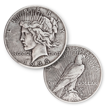 The Complete Collection of 1921~1935 Peace Silver Dollar 24Pcs