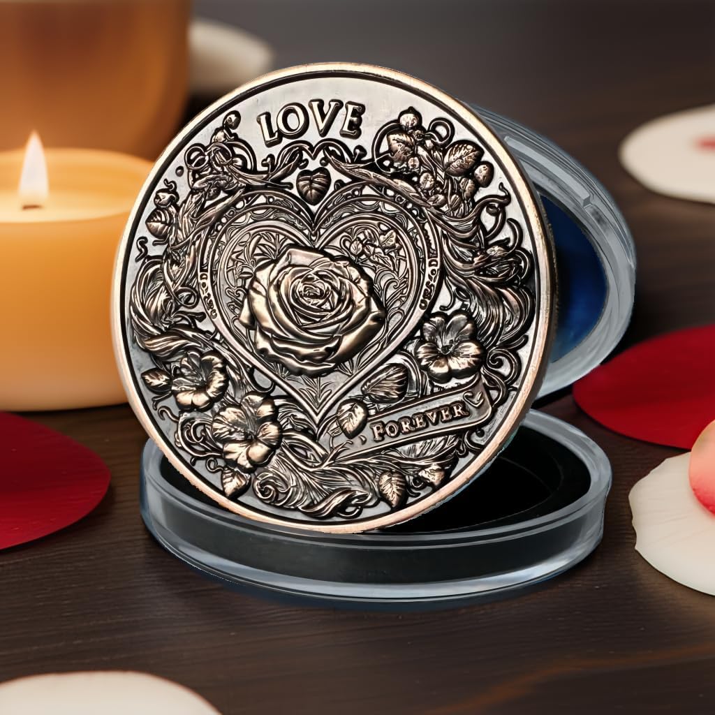 Love Coin Collection Challenge Coin: Unique memento and Pocket Token gift to Inspire and Make Him/Her lucky - Perfect Commemorative Gift