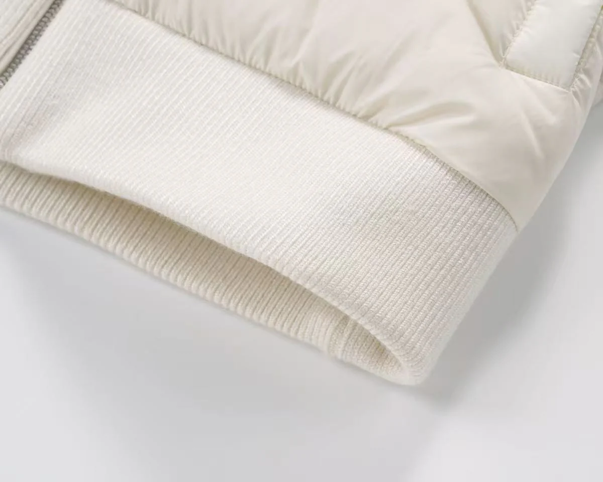 MONCLER Padded Knit-Down Zip Jacket