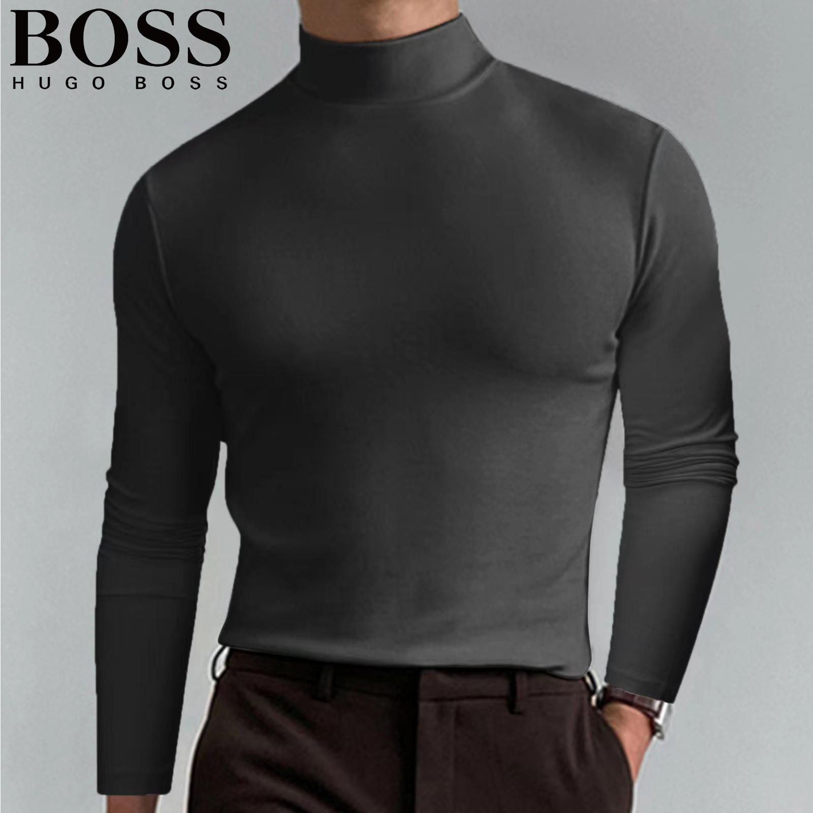 Men's Casual Round Neck Thermal Top