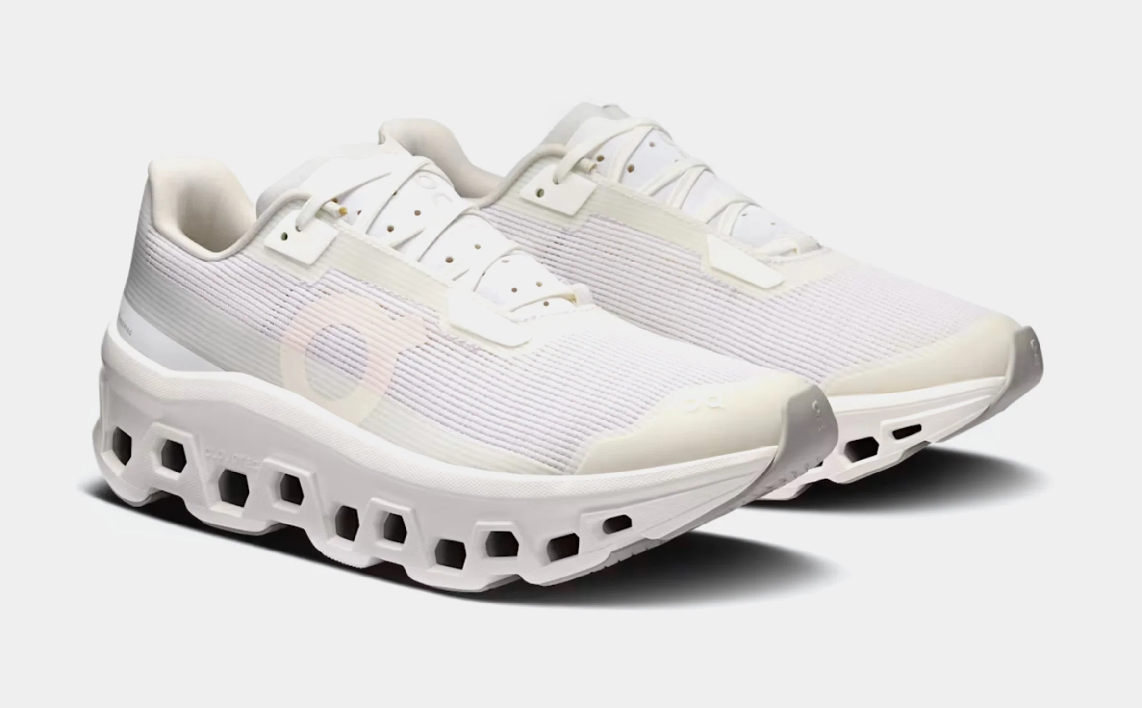 Cloudmonster Void Womens Running Shoes (White/White)