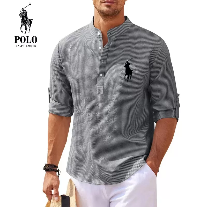 Ralph Lauren™ Men's Casual Collar Fashion Striped Shirts