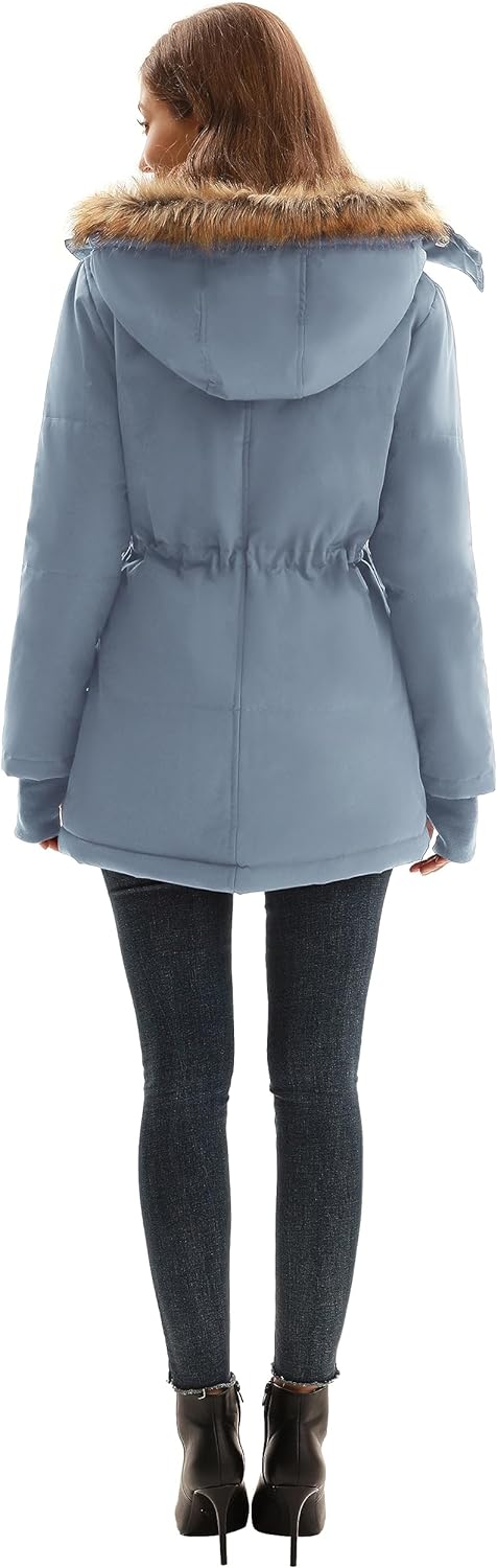Winter Wool Women's Parka Jacket