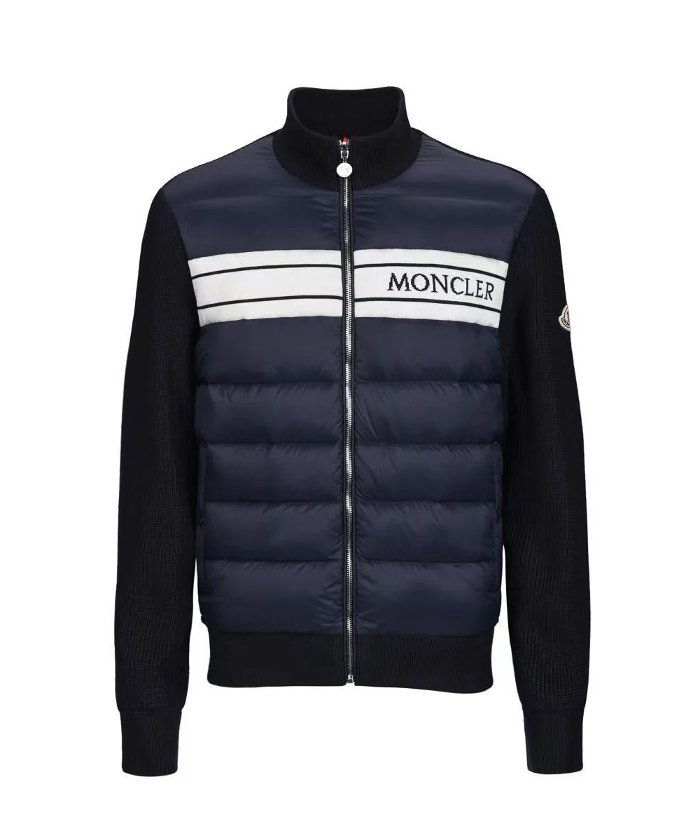 MONCLER Padded Knit-Down Zip Jacket