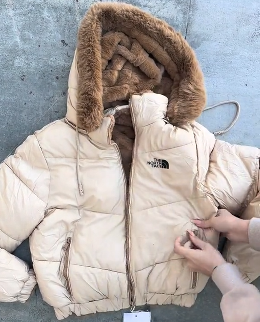 Women's Reversible Puffer Jacket - Two Face.