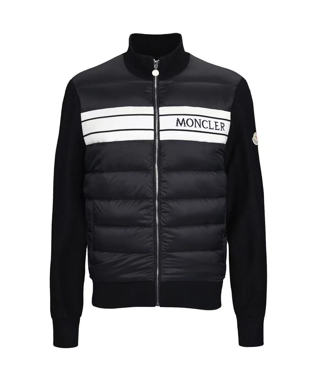MONCLER Padded Knit-Down Zip Jacket