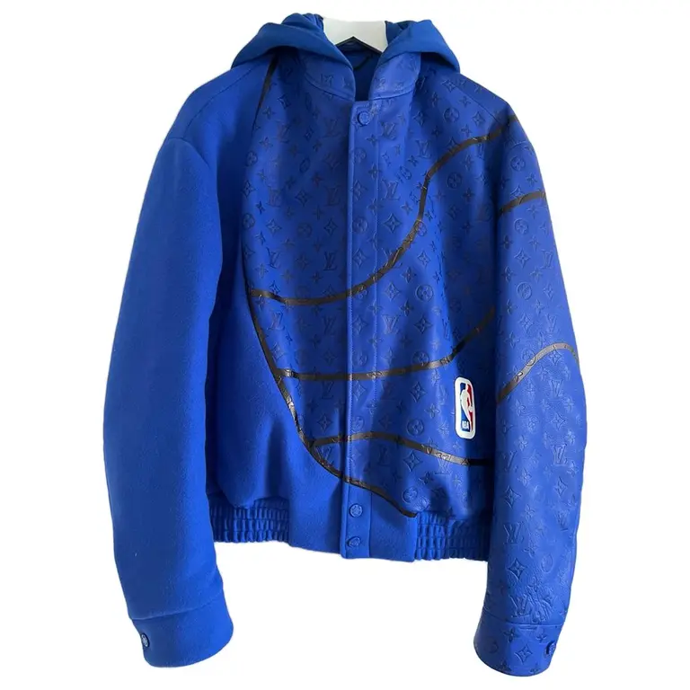 Louis Vuitton X NBA Wool Leather Monogram Jacket
