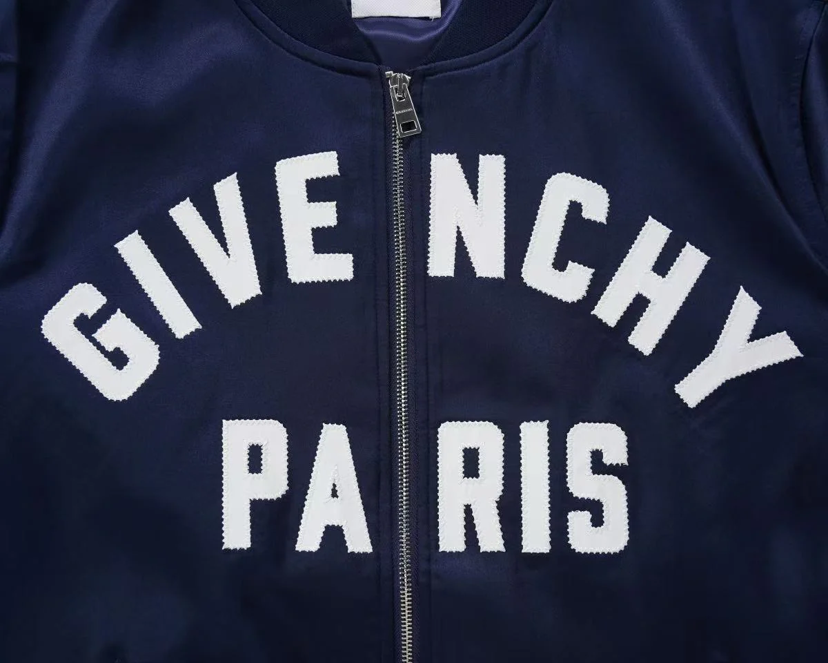 Paris Embroidered Satin Bomber Jacket