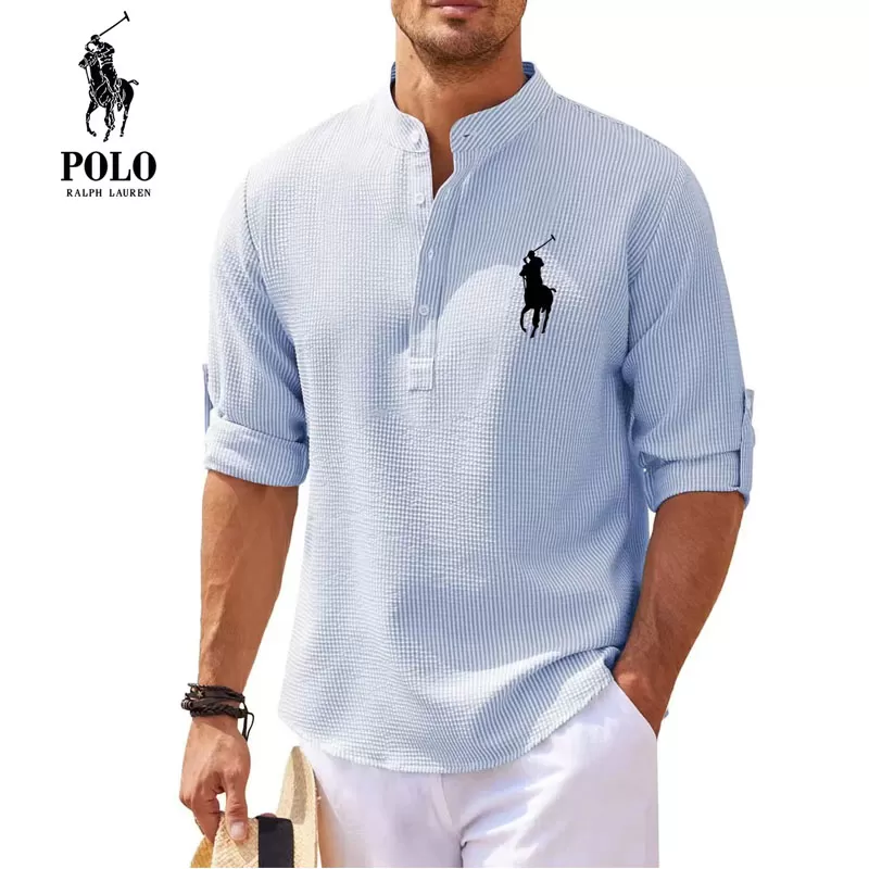 Ralph Lauren™ Men's Casual Collar Fashion Striped Shirts