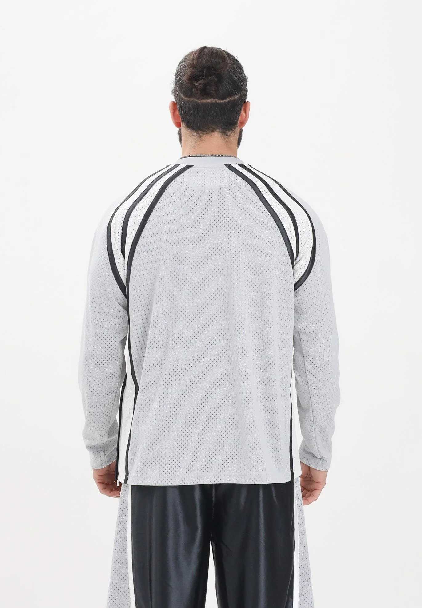 ADIDAS ORIGINALS Warm-Up Long Sleeve T-Shirt Grey for Men