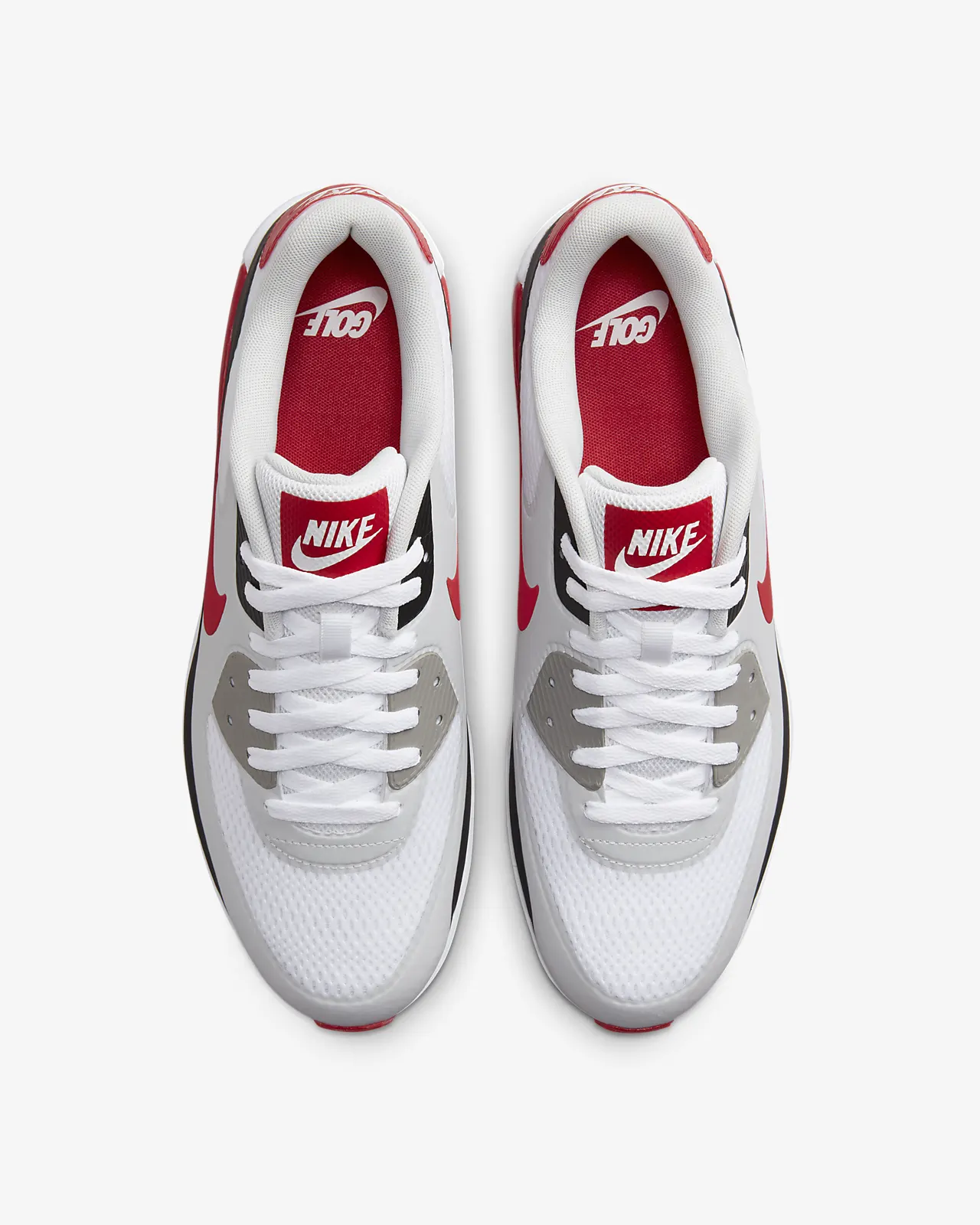 Unisex White Red Sneakers - Air Max 90 G
