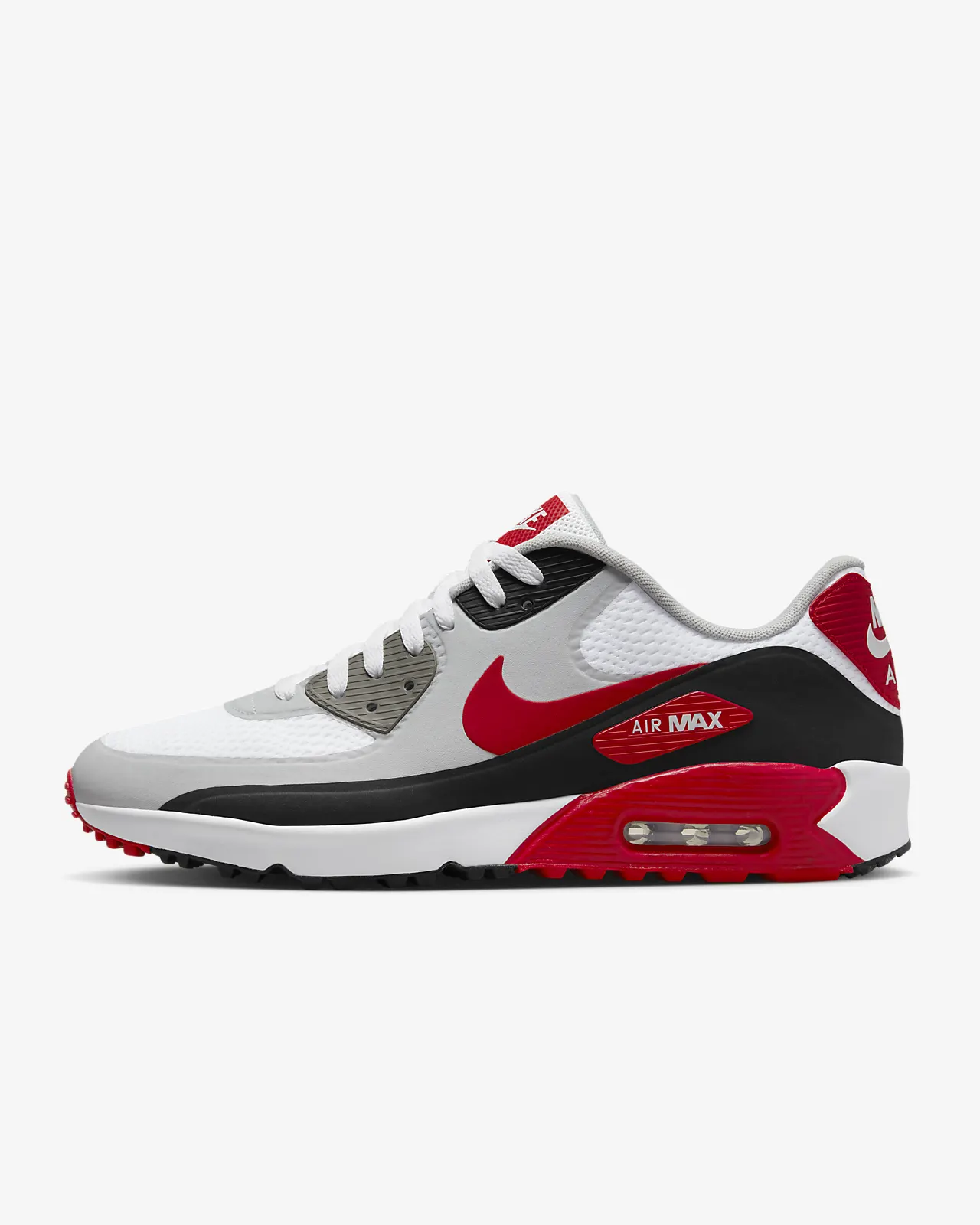 Unisex White Red Sneakers - Air Max 90 G