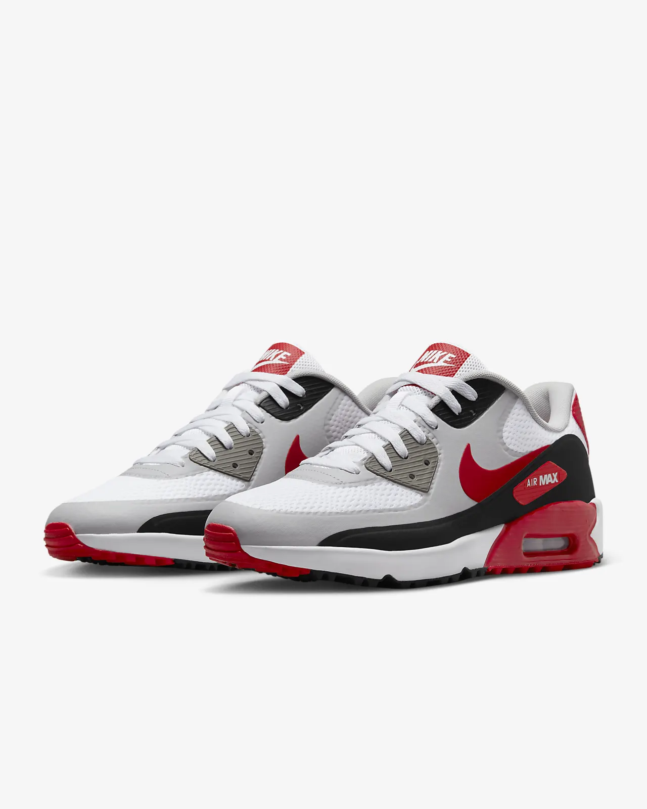 Unisex White Red Sneakers - Air Max 90 G