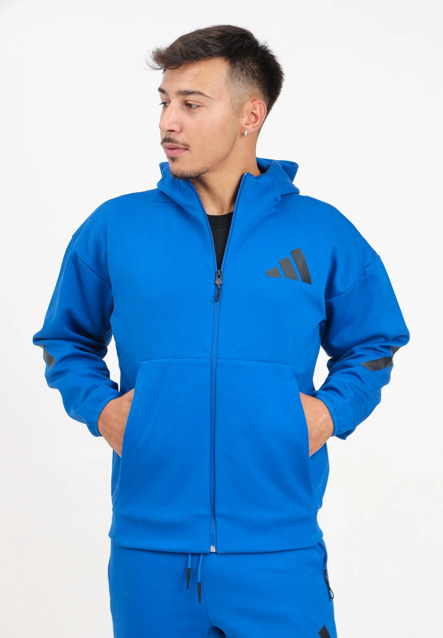 Men's ZNE Blue Zip Up Sweatshirt