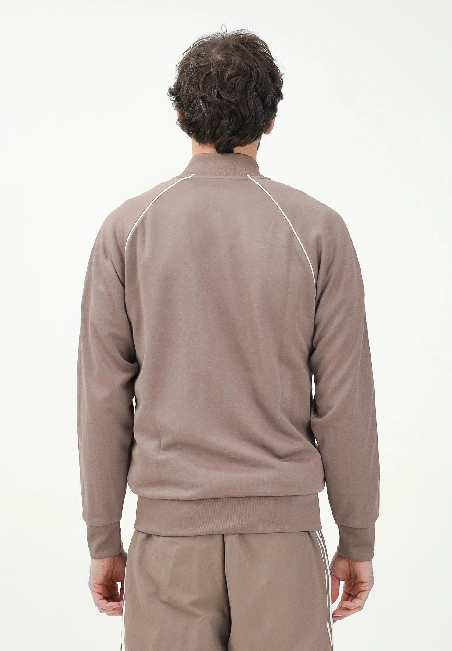 ADIDAS ORIGINALS Adicolor Classics SST brown zip sweatshirt for men