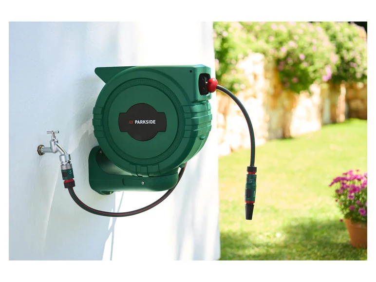 PARKSIDE® Enrouleur de tuyau mural, 25 m