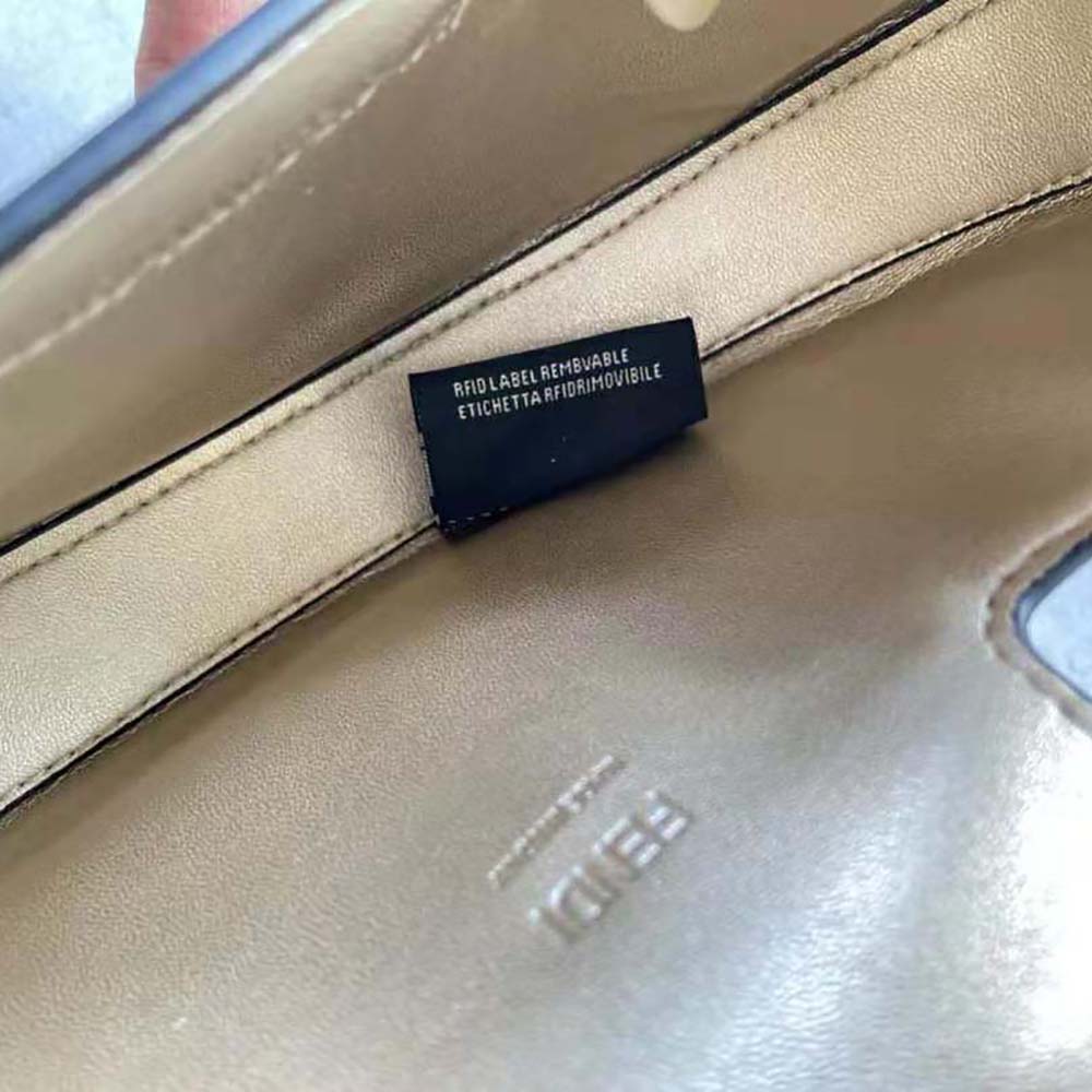 Fendi Women Cookie Pale Pink Leather Mini Bag