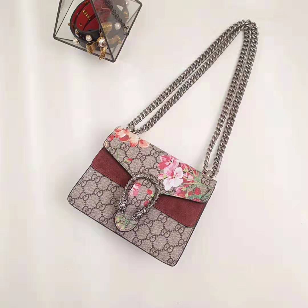 Gucci GG Women Dionysus GG Blooms Mini Bag