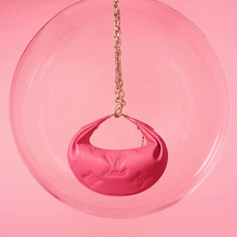 Louis Vuitton LV Women Over The Moon Pink Quilted Embroidered Smooth Calf Leather