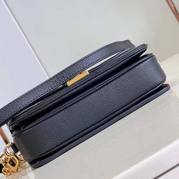 Louis Vuitton LV Women Pochette Métis East West Bag Black Grained Cowhide Leather