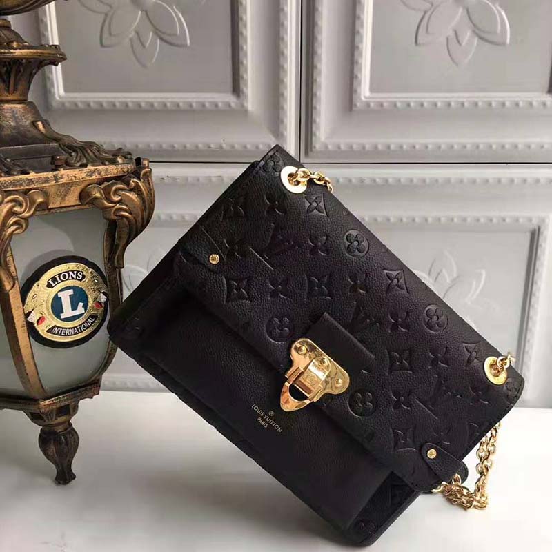 Louis Vuitton LV Women Vavin MM in Monogram Empreinte Leather-Black