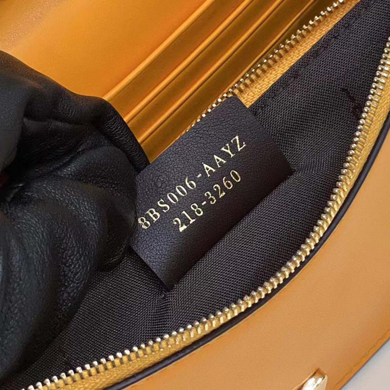 Fendi Women FF Wallet On Chain Brown Leather Mini Bag